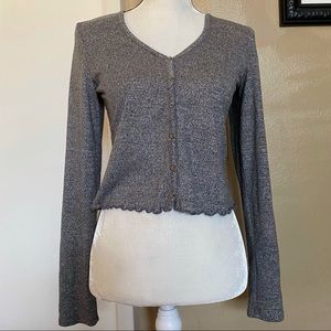 American Eagle Long Sleeve Button Up Top Size S